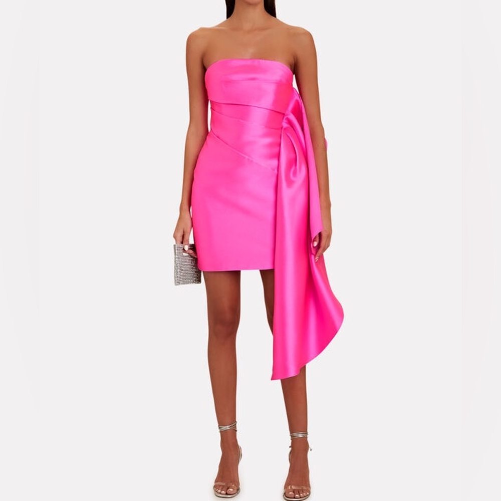 Solace London Elia mini dress in hot pink